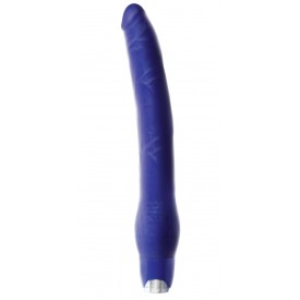 Длинный синий вибратор Monster Meat Long Vibe - 30,5 см.