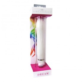 Белый вибратор VIBE THERAPY DREAM из силикона - 16 см.