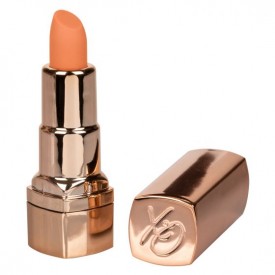 Золотистый вибратор-помада с оранжевым мягким кончиком Hide & Play Rechargeable Lipstick